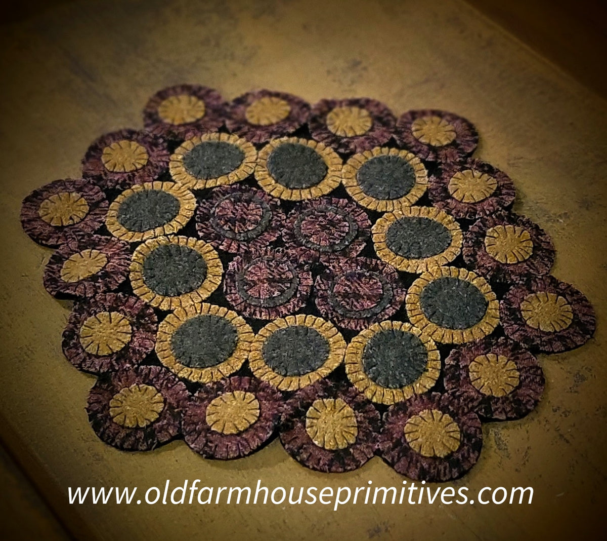 Outlet Sixteen Pennies wool Table mat