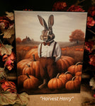 #HGC1056 Harvest "HARRY" Rabbit 🐇 8x10 Canvas Print