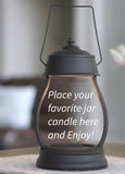 HLB  Hurricane Candle Warmer Lamp - Black