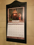 #WHC-BL Primitive "Distressed Black" Wood Calendar Holder