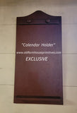 #WHC-BR Primitive "Distressed Burgundy" Wood Calendar Holder