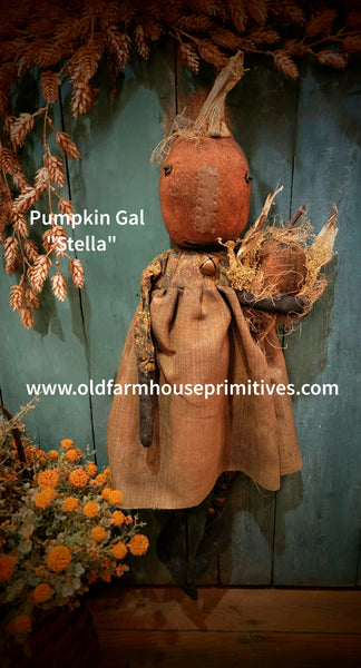 #MA-F243 Pumpkin Gal "Stella" by Moses Allen Collection