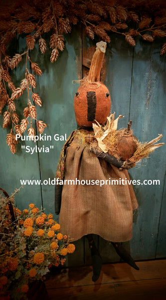 #MA-F246 Pumpkin Gal "Sylvia" by Moses Allen Collection