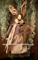 #RC25-M Primitive Hanging "Maribelle" Rabbit 🐰 By RUGGED CHIC