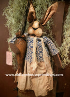 #RC25-D2 Primitive Hanging "Debbie" Rabbit rabbit 🐰 By RUGGED CHIC