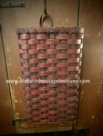 #WGMWB-CR Primitive "Colonial Red" Medium Wall Basket MADE IN THE USA