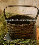 #WGKP-FB Primitive "Fawn Brown" Keeping Basket MADE IN THE USA