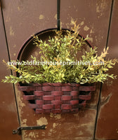 #WGSDB-CR Primitive "Colonial Red" Small Door Basket