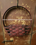 #WGSDB-CR Primitive "Colonial Red" Small Door Basket