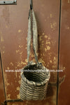 #SMB-B Primitive "Dusty Black" Small Rag Handle Mail Basket