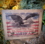 VBD1802  11x14 In God We Trust Canvas