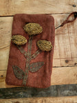 #HSD216748 "Chelsea Red" Folkart Wool Pouch