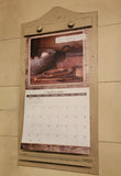 #WHC-L Primitive "Distressed Linen" Wood Calendar Holder