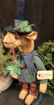 #RAM4  "Wilbur" Christmas Mouse with Candy Cane