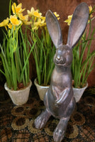 #N1804A "Paws Down" Blackened Resin Rabbit