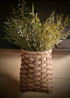 #PB-AW  Primitive Antique White Pack Basket