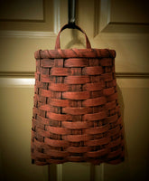 #PB-R Primitive Antique Burgundy Pack Basket