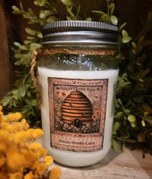 #SHCJAR16  Spiced Honey Cake 16oz Soy Wax Jar Candle