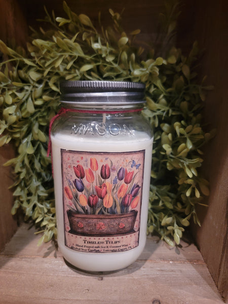 #TULP24 "Timeless Tulips" 24oz Soy Wax Jar Candle