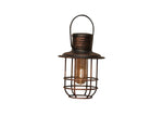 #BHL825 Outdoor "Rusty Bronze" Tabletop "Dusk to Dawn" LED Battery Operated Lantern