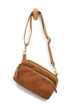 #L8212-62  "Saddle" Kylie Double Zip Sling/Belt Bag