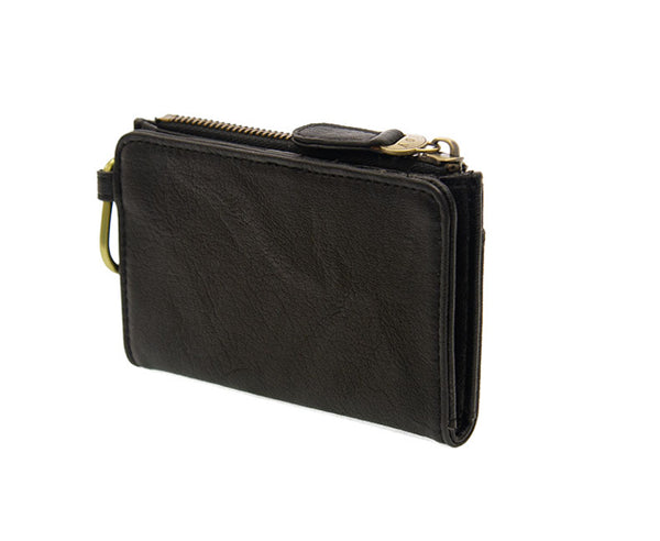 #L8213-00 "Black" Bobbie Bifold Wallet With Carabiner