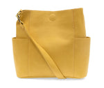 #L8089-54 "Butter" Kayleigh Side Pocket Bucket Bag