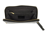 #L8107-00 "Black" Chloe Zip Around Wallet/Wristlet