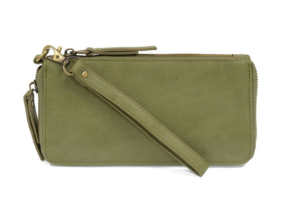 #L8107-72 "Eucalyptus" Chloe Zip Around Wallet/Wristlet