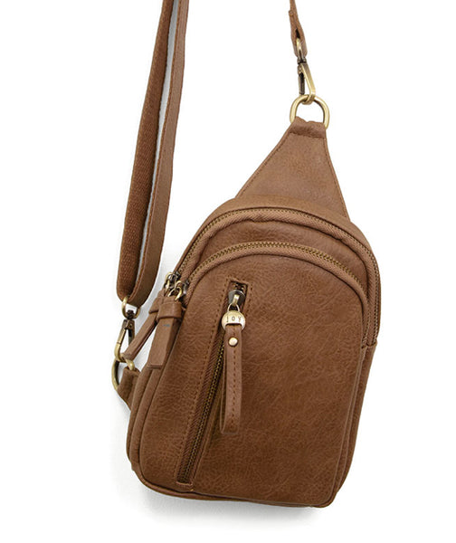 #L8166-17 "Taupe" Skyler Sling Bag