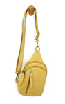 #L8166-04 "Sunshine Yellow" Skylar Sling Bag