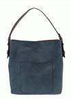 #L8008-62 "Chambray" Hobo Bag With Coffee Handle