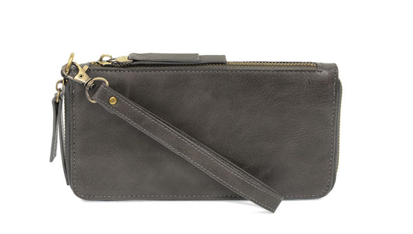 #L8107-98 "Charcoal" Chloe Zip Around Wallet/Wristlet