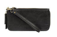 #L8107-00 "Black" Chloe Zip Around Wallet/Wristlet