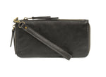 #L8107-38 "Hematite" Chloe Zip Around Wallet/Wristlet