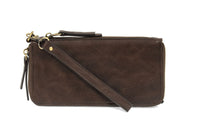 #L8107-99 "Dark Oak" Chloe Zip Around Purse