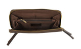 #L8107-99 "Dark Oak" Chloe Zip Around Purse