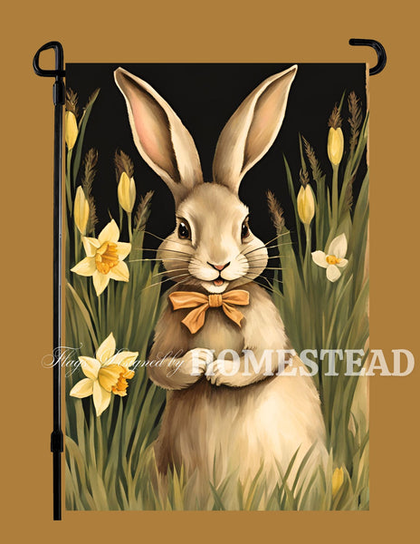 #GF-1095 "Rascal Rabbit" Garden Flag