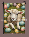 #GF-1116 "Baby Lamb & Easter Eggs" Garden Flag