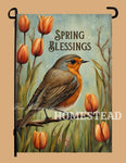 #GF-1094 "Spring Blessings Bird" Garden Flag