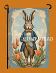 #GF-1110 "Arlo The Rabbit" Garden Flag