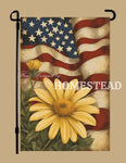 #GF-2508 "Americana Daisy" Garden Flag