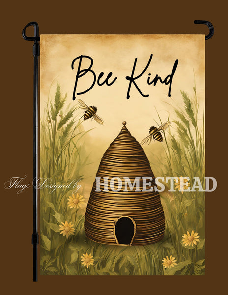 #GF-1115 "Bee Kind" Garden Flag