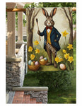 #LF-1114 "Roscoe The Artist Rabbit" House/Yard Flag