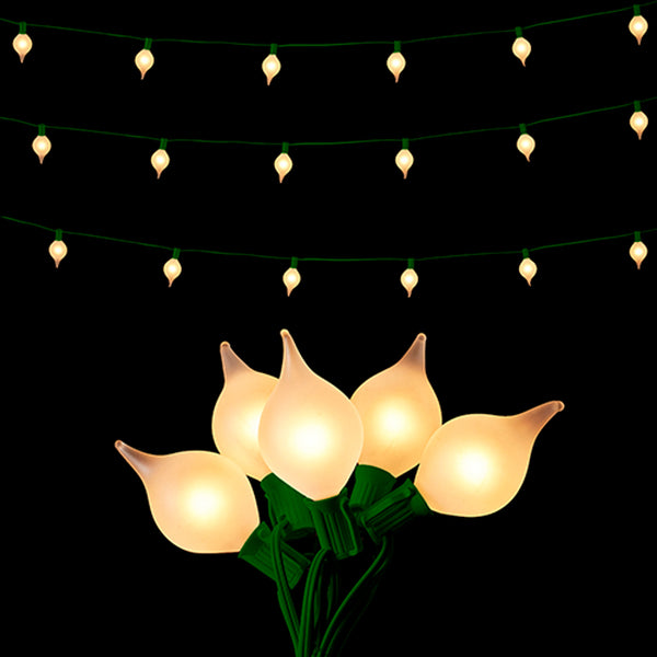 L4237004  White Connectable Matte Kismet String Lights