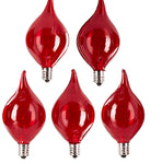 4237030  Box of 5 Shiny Red Kismet Replacement Bulbs