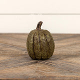 WS221193  3.75In Olive Green Tall Pumpkin