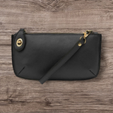 #L8000-00 "Black" Mini Crossbody Wristlet Clutch