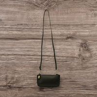 #L8000-00 "Black" Mini Crossbody Wristlet Clutch