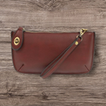 #L8000-107 "Sangria" Mini Crossbody Wristlet Clutch